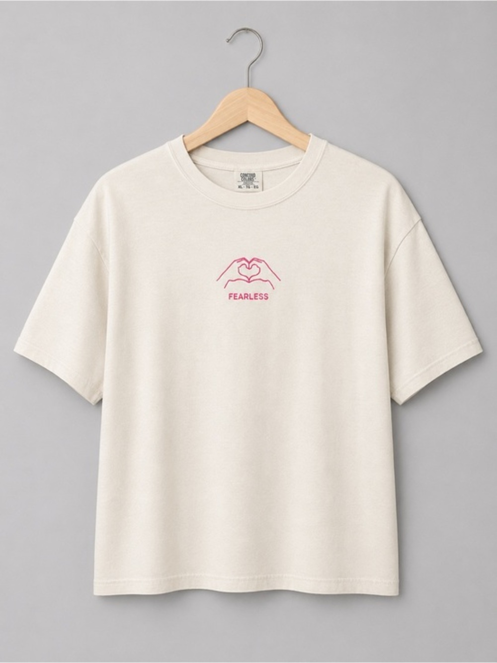 Comfort colors Taylor swift heart hands fearless crop t shirt